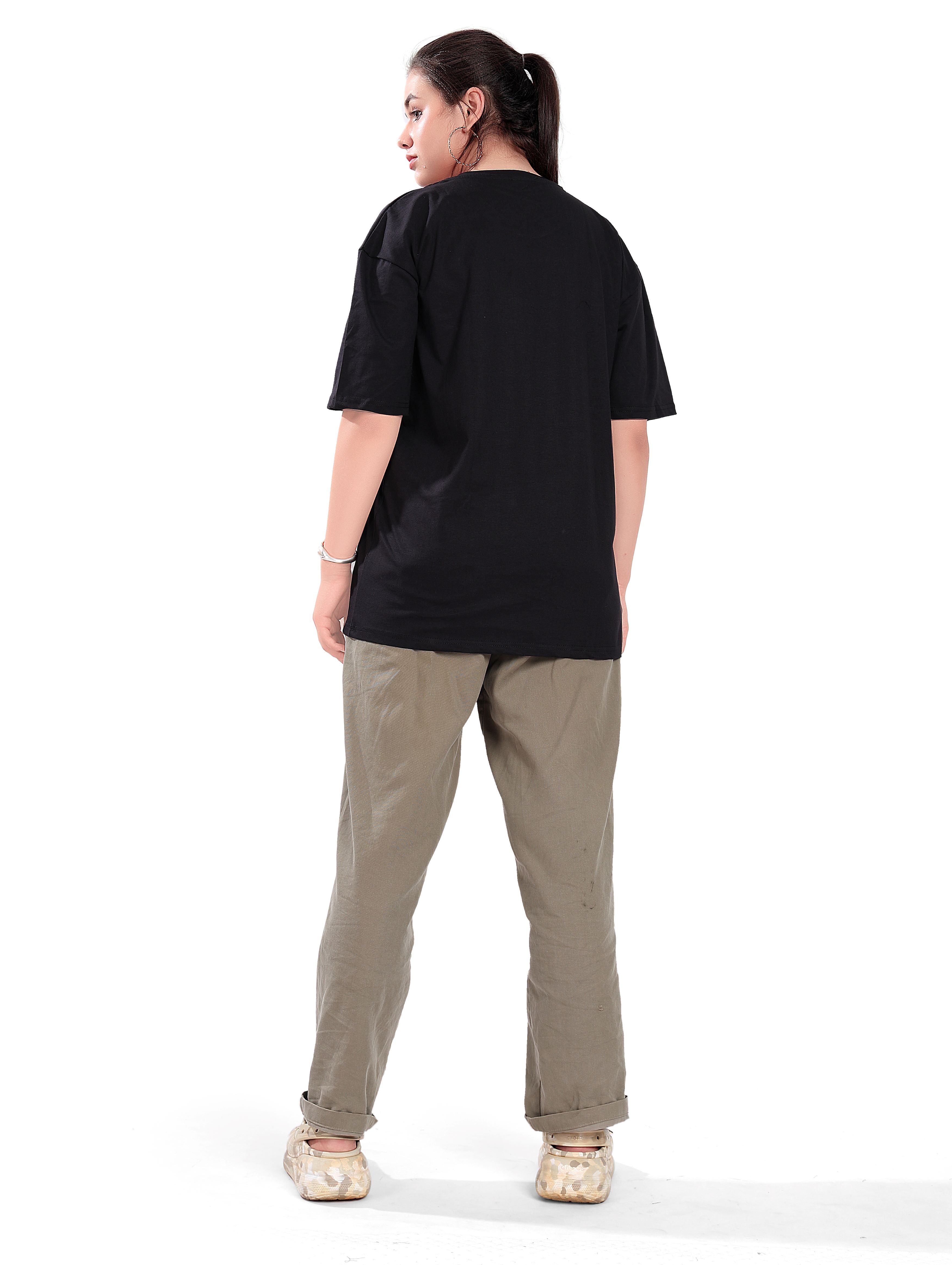 He hates Drama oversized t-shirt