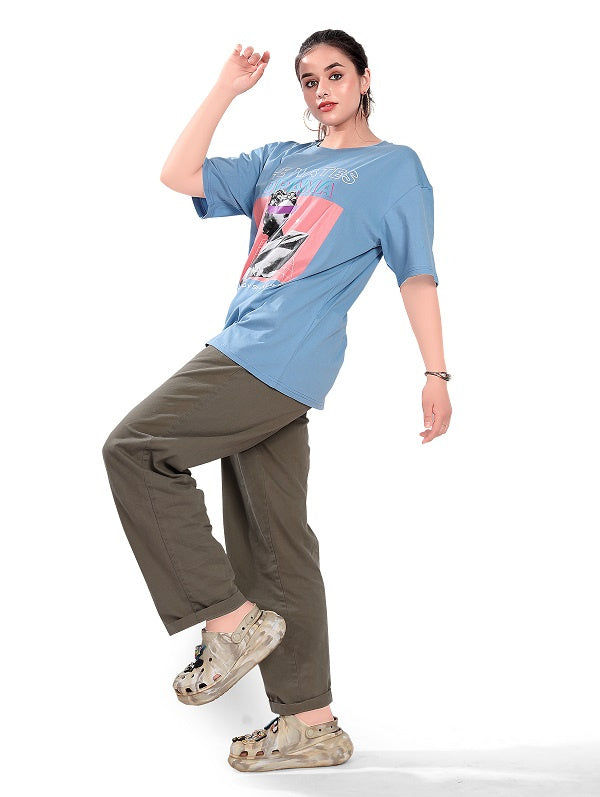 He hates Drama oversized t-shirt