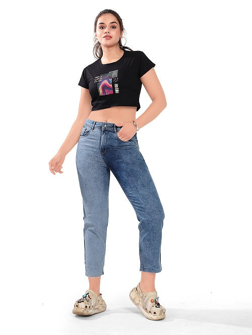 Self Love fitted crop top