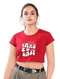 Take it easy fitted crop top