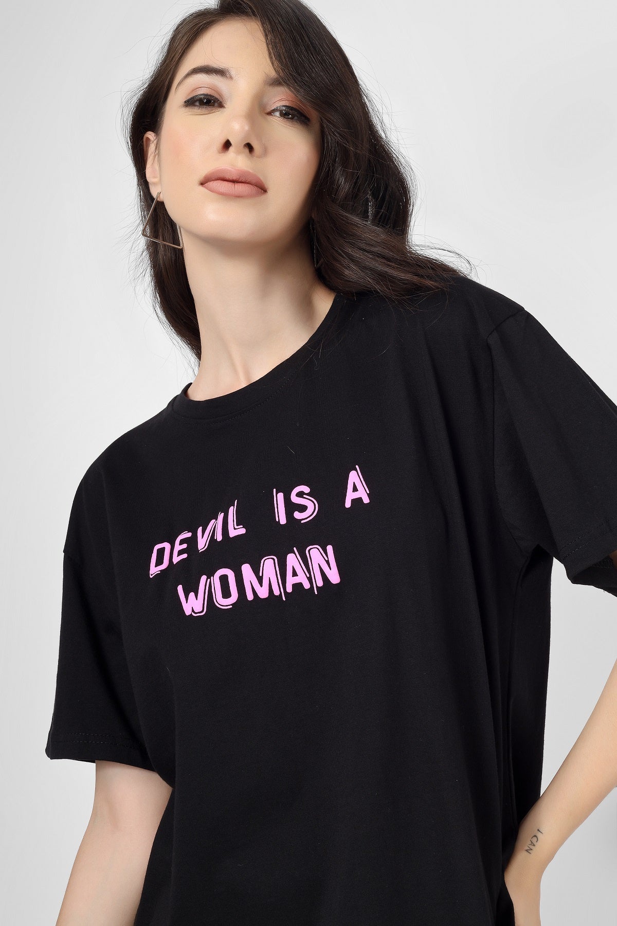 Devil is a woman boxer t-shirt