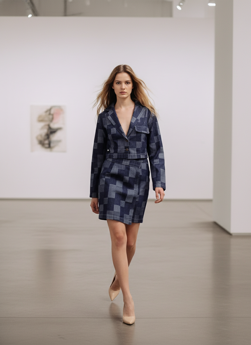 Dark Blue Pixel Cord Set